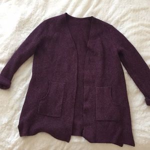 Oversized comfy purple cardigan